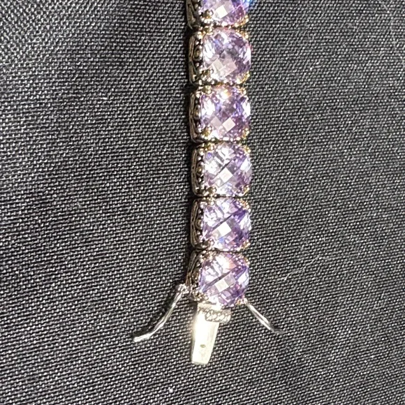 Vintage Park Lane purple lilac Impressions Bracelet - Picture 3 of 6
